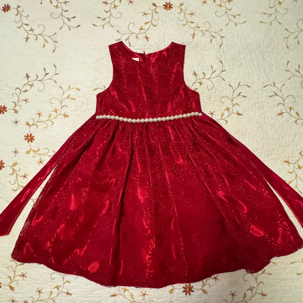 American Princess Red holiday dress